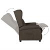 vidaXL Recliner Chair Dark Brown Fabric