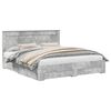 vidaXL Bed Frame Concrete Grey 180 x 200 cm Engineered Wood