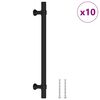 vidaXL Cabinet Handles 10 pcs Black 160 mm Stainless Steel