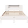 vidaXL Bookcase Bed without Mattress White 140x200 cm Solid Wood Pine