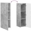 vidaXL TV Cabinet Set Wall-mounted 4 pcs Concrete Grey Engineered Wood