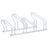 vidaXL Bicycle Stand for 4 Bikes Floor Freestanding Galvanised Steel
