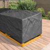 vidaXL Furniture Cover Black 270 x 270 x 80 cm 600D Oxford Fbric