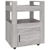 vidaXL Kitchen Trolley High Gloss White 60x45x80 cm Engineered Wood