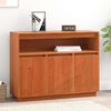 vidaXL Sideboard Wax Brown 104.5 x 34 x 80 cm Solid Pine Wood