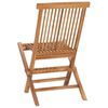 vidaXL 9 Piece Folding Outdoor Dining Set Solid Teak Wood