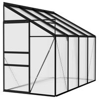 vidaXL Greenhouse Anthracite Aluminium 5.02 m³