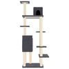 vidaXL Cat Tree with Sisal Scratching Posts Dark Grey 154 cm