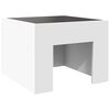 vidaXL Bedside Table with Infinity LED White 40x40x30 cm