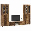 vidaXL TV Cabinet Set with Drawer FLORIN Old Wood Engineered Wood