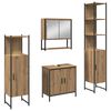 vidaXL Bathroom Furniture Set 4 pcs Brown Engineered wood