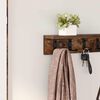 vidaXL Wall-Mounted Coat Rack Smoked oak 80 x 10.5 x 10.5 cm