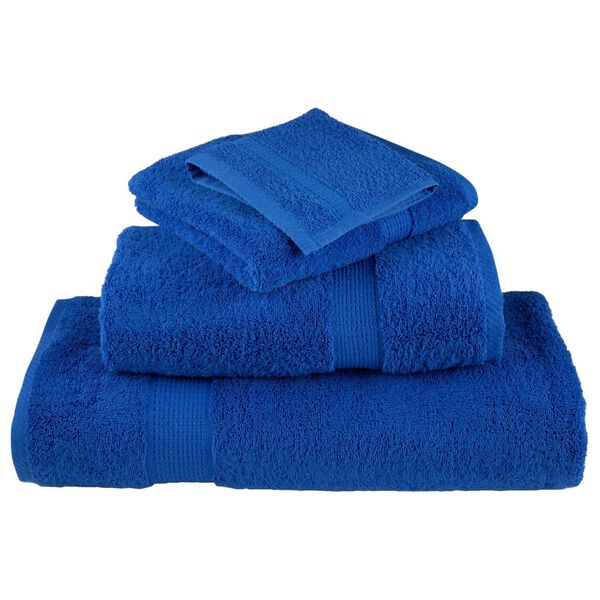 vidaXL Premium Hand Towels "SOLUND" 2 pcs Blue 50x100 cm 600 gsm
