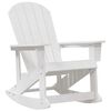 vidaXL Adirondack Rocking Chair White 92 x 73.5 x 92 cm HDPE