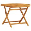 vidaXL Garden Dining Set Folding 5 pcs Brown Solid acacia wood
