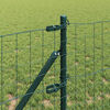 vidaXL Fence with Post Green 0.6 x 50 m Steel and PVC