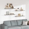 vidaXL Floating Wall Shelves 4 pcs Concrete Grey 90x23.5x3.8 cm MDF