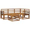 vidaXL Outdoor Sofa Set 5 pcs Natural Solid Acacia Wood