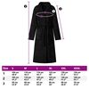vidaXL Bathrobe without Hood Black S Flannel