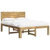 vidaXL Double Bed Frame with Headboard ROSTOCK White 135 x 190 cm