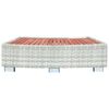 vidaXL Spa Step Light Grey Poly Rattan 92x45x25 cm