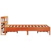 vidaXL Bed Frame without Mattress Wax Brown 90x200 cm Solid Wood Pine