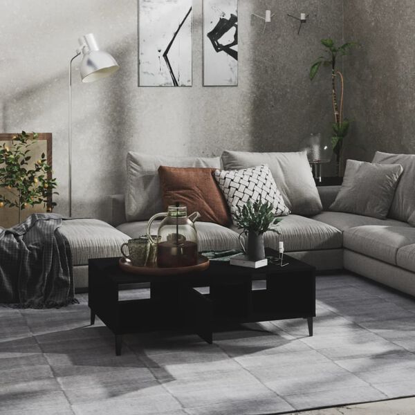 vidaXL Coffee Table Black 103.5x60x35 cm Engineered Wood