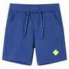 vidaXL Kids' Shorts with Drawstring Blue Melange 116