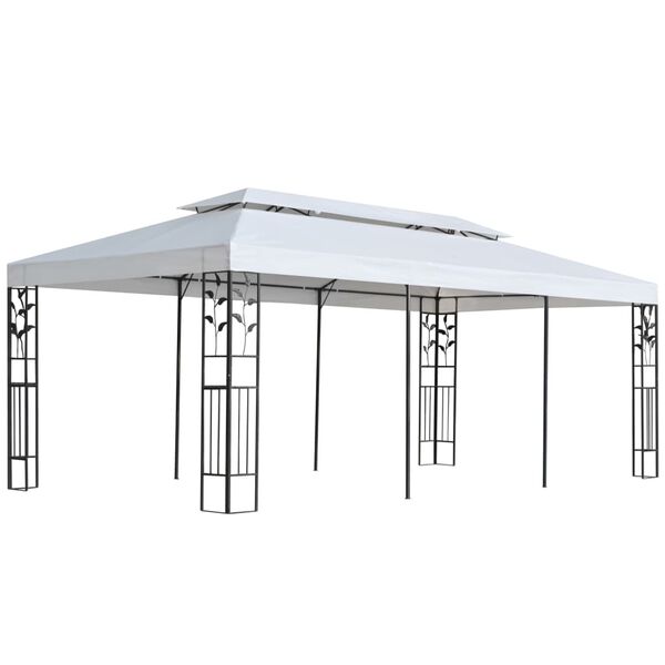 vidaXL Gazebo 3x6 m White