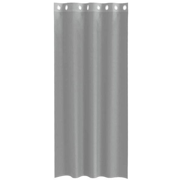 vidaXL Voile Curtains with Grommets 2 pcs Light Grey 140x225 cm