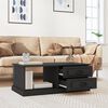 vidaXL Coffee Table Black 90x50x35 cm Engineered Wood