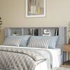 vidaXL Headboard Cabinet Grey Sonoma 200x18.5x104.5 cm