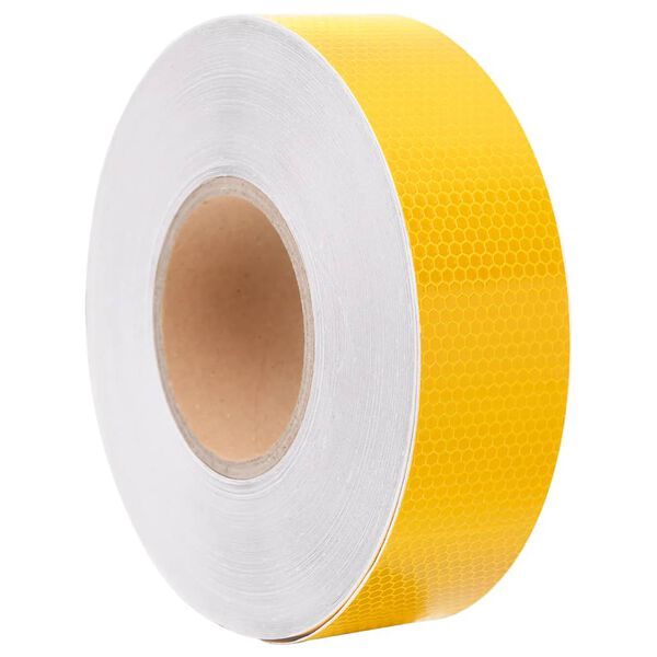 vidaXL Reflective Tape Yellow 5 cmx50 m PVC