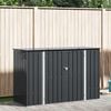 vidaXL Garden Storage Box Black 214 x 82 x 132 cm Steel