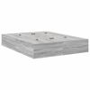 vidaXL Storage Bed Frame Grey Sonoma 160 x 200 cm Engineered Wood