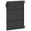 vidaXL Garden Gate with Lock Black 85 x 125 cm Powder-coated steel