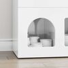 vidaXL Sideboard High Gloss White 80.5 x 35 x 59 cm Engineered Wood