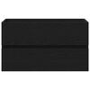 vidaXL Sink Cabinet Black oak 80 x 39 x 62 cm Engineered wood