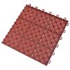 vidaXL Decking Tile 10 pcs Red 30.5 x 30.5 x 2.2 cm Polypropylene