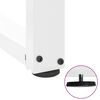vidaXL Bar Table Legs T-Shaped&nbsp;2 pcs White 40x35x(90-91) cm Steel