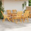 vidaXL Garden Chair 6 pcs Brown 57 x 72 x 109 cm Solid Acacia Wood