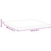 vidaXL Mattress Topper White 160 x 200 x 10 cm Jaquard Fabric