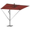 vidaXL Umbrella Terracotta 294 x 200 x 270 cm Polyester and Aluminium