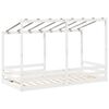 vidaXL Kids' Bed with Roof White 90x200 cm Solid Wood Pine