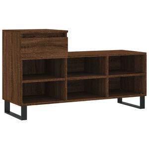 vidaXL Shoe Cabinet Brown Oak 102x36x60 cm Engineered Wood