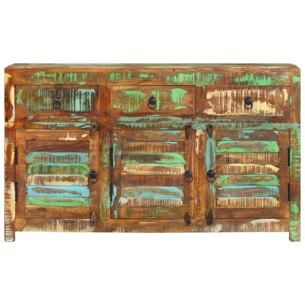 vidaXL Sideboard 110x30x65 cm Solid Wood Reclaimed