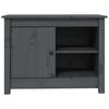 vidaXL TV Cabinet Grey 70x36.5x52 cm Solid Wood Pine