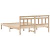 vidaXL Bed Frame Brown 160 x 200 cm Solid Pine Wood