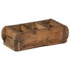 vidaXL Tray with Storage 4 pcs Brown 30 x 14 x 9 cm Solid Reclaim Wood
