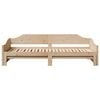vidaXL Daybed with Trundle without Mattress 80x200 cm Solid Wood